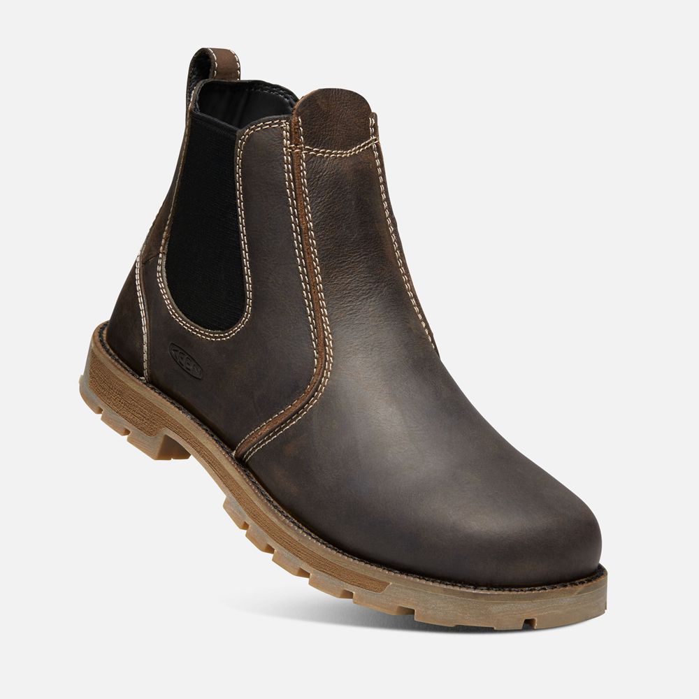 Botas de Trabajo Keen Mexico Negros Marrom - Hombre Seattle Romeo (Soft Toe) - OB6891752